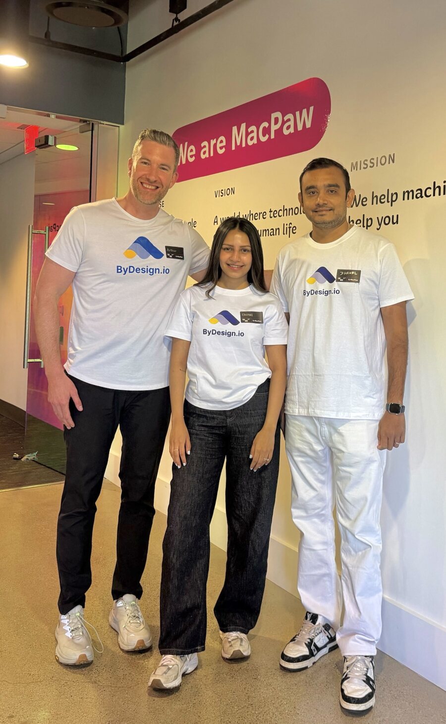Arthur Emma, Chirali Jain and Dhaval Bhanderi